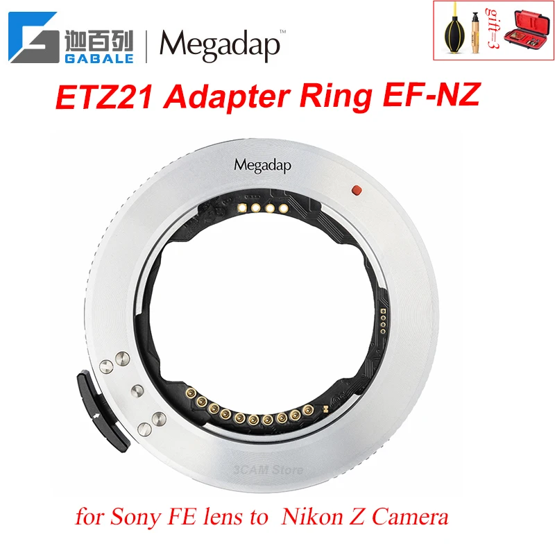 Gabale Megadap ETZ21 ETZ11 AF AutoFocus Lens Mount Adapter Ring for Sony FE lens to Nikon Z Camera ZFC Z5 Z50 Z6 II Z7 Z9
Gabale Megadap ETZ21 ETZ11 AF AutoFocus Lens Mount Adapter Ring for Sony FE lens to Nikon Z Camera ZFC Z5 Z50 Z6 II Z7 Z9