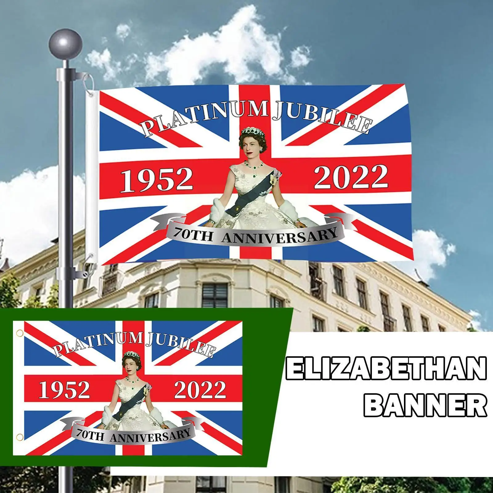 Queen Platinums Jubilee Flag Union Jack Flags Featuring Elizabeth Part The Jubilee QueenQueen Majesty Decorations Home Her M5L7
Queen Platinums Jubilee Flag Union Jack Flags Featuring Elizabeth Part The Jubilee QueenQueen Majesty Decorations Home Her M5L7