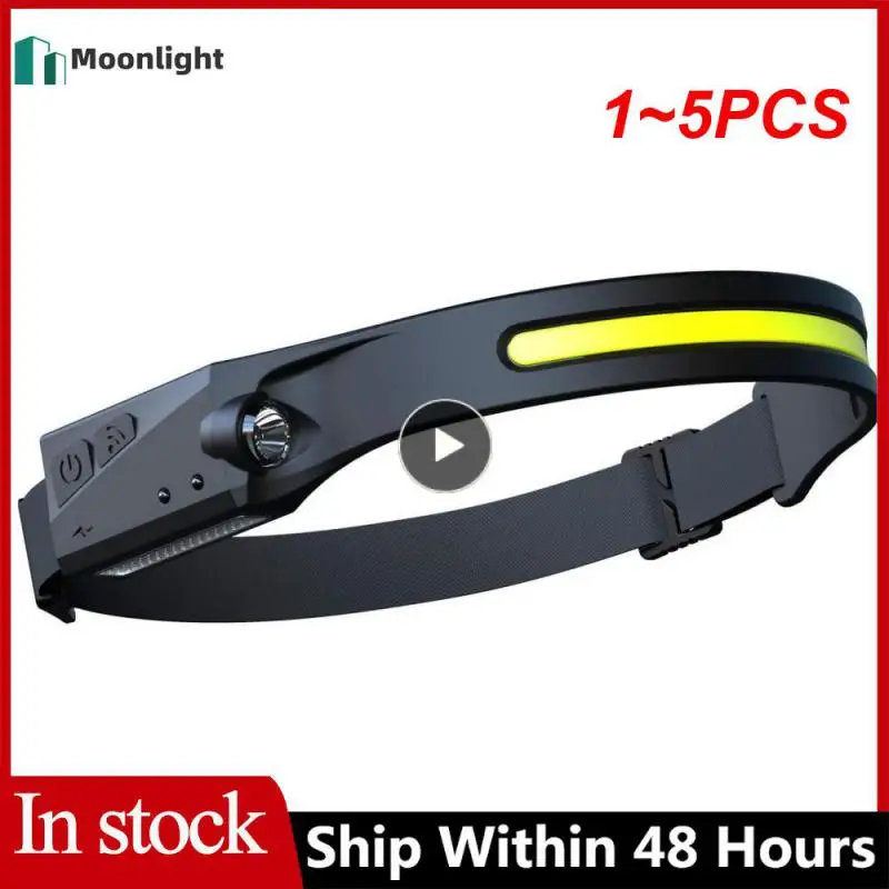 1~5PCS Sensor Headlamp COB LED Head Lamp Flashlight USB Rechargeable Head 5 Lighting Modes Head Light with Built-in
1~5PCS Sensor Headlamp COB LED Head Lamp Flashlight USB Rechargeable Head 5 Lighting Modes Head Light with Built-in