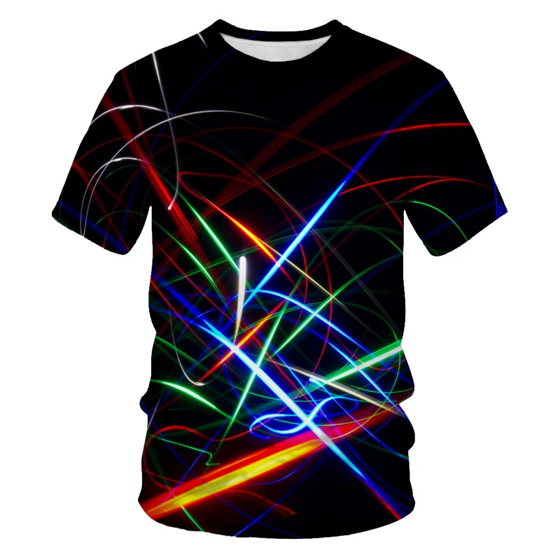 Summer Fashion Colour Light Spectrum Men T-shirt New Casual Printing Fun Tees Trend Personality Leisure O-neck Short Sleeve Tops
Summer Fashion Colour Light Spectrum Men T-shirt New Casual Printing Fun Tees Trend Personality Leisure O-neck Short Sleeve Tops