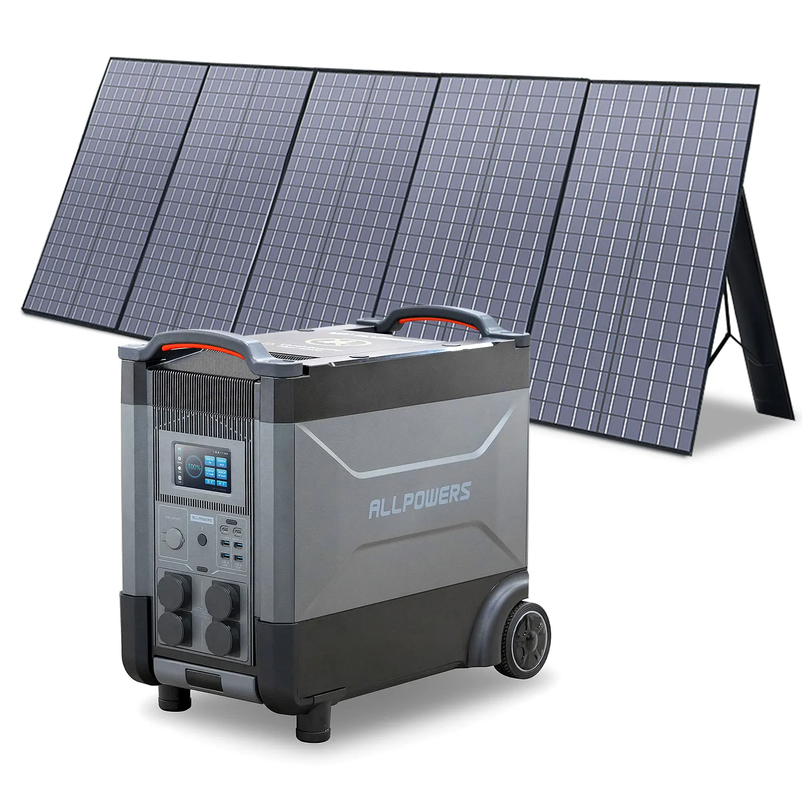 

ALLPOWERS Solar Generator R4000 with 400W Solar Panel, 4 X 4000W (6000W Surge) AC Outlets, 3600Wh Portable Power Station