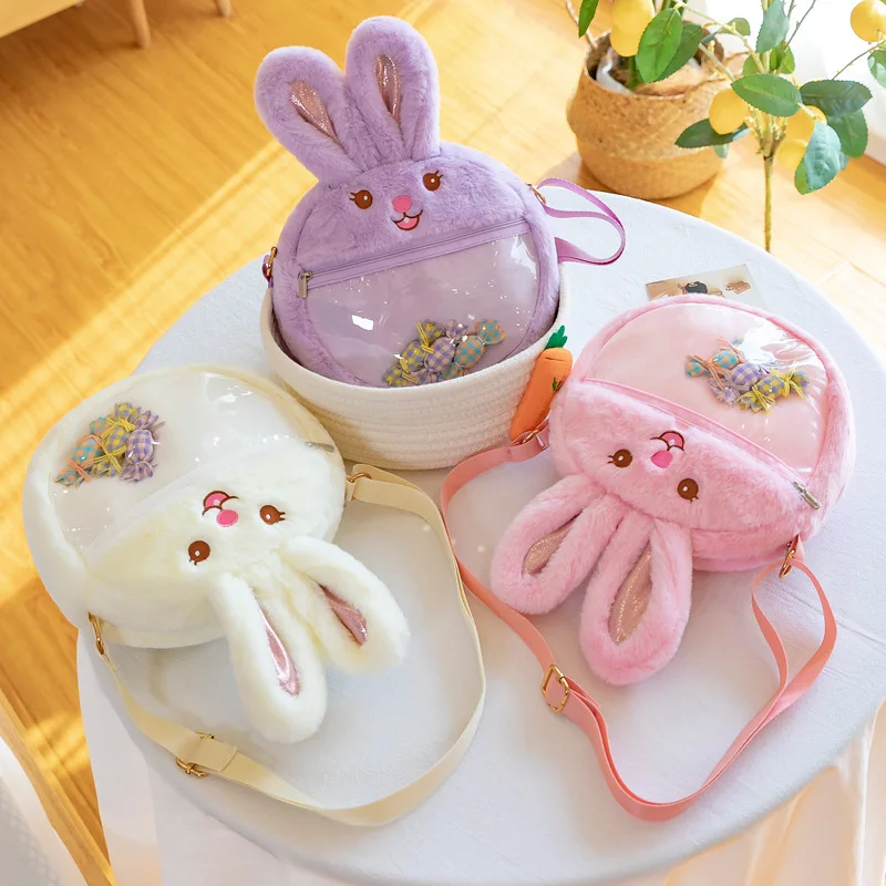 Women Creative New Candy Bunny shoulder bag Girl cute cartoon Plush Toy Doll bag children Birthday Gift
Women Creative New Candy Bunny shoulder bag Girl cute cartoon Plush Toy Doll bag children Birthday Gift