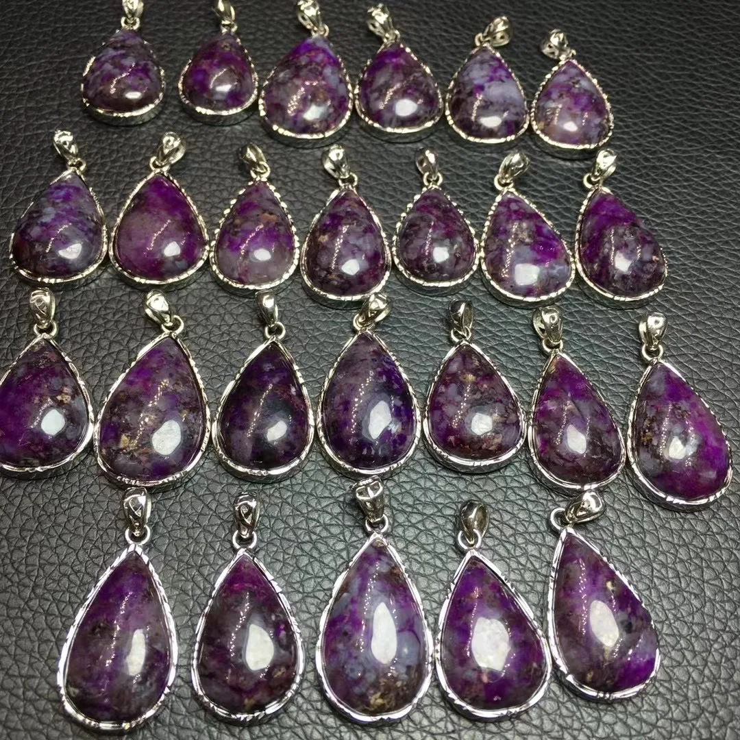 1 Pc Fengbaowu Natural Sugilite Water Drop Pendant 925 Sterling Silver Crystal Fashion Jewelry Gift For Women
1 Pc Fengbaowu Natural Sugilite Water Drop Pendant 925 Sterling Silver Crystal Fashion Jewelry Gift For Women