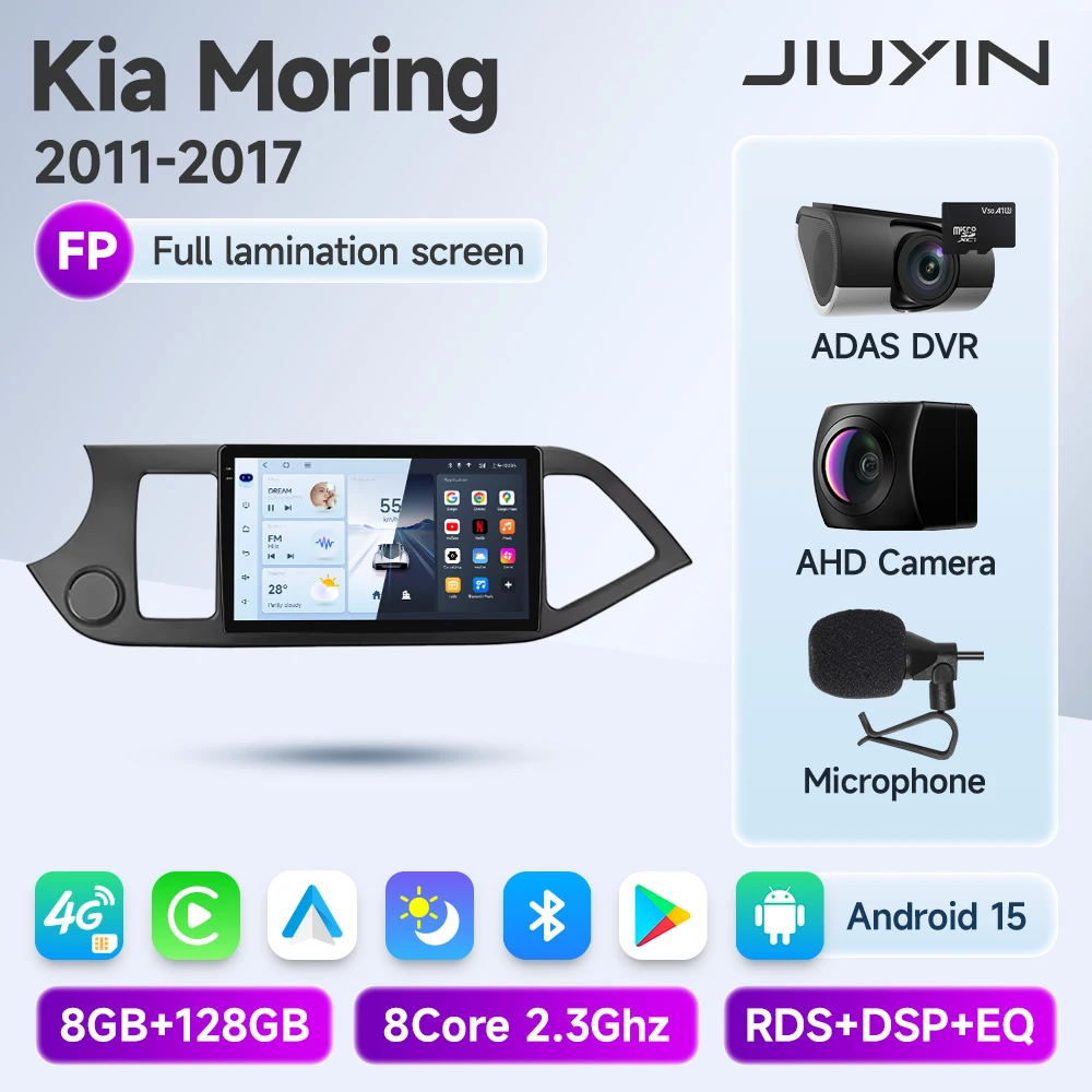 JIUYIN Android 15, автомобильный радиоприемник Carplay, мультимедия, видеоплеер для KIA PICANTO, утренний 2011-2017, навигация, GPS, IPS, головное устройство
JIUYIN Android 15, автомобильный радиоприемник Carplay, мультимедия, видеоплеер для KIA PICANTO, утренний 2011-2017, навигация, GPS, IPS, головное устройство