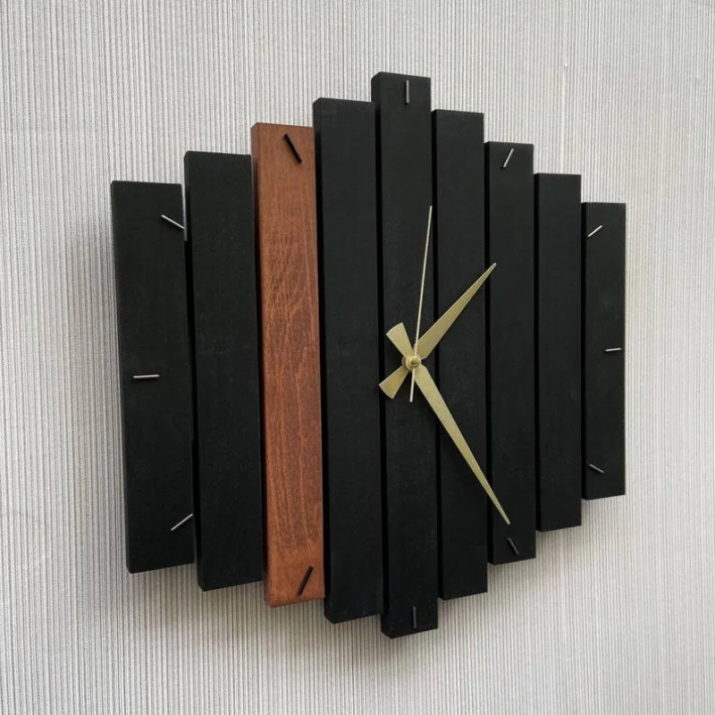 Wood Advanced Wall Clock Bedroom Gold Black Metal Nordic Wall Clock Design Minimalist Reloj De Pared Para Sala Home Furnishing
Wood Advanced Wall Clock Bedroom Gold Black Metal Nordic Wall Clock Design Minimalist Reloj De Pared Para Sala Home Furnishing