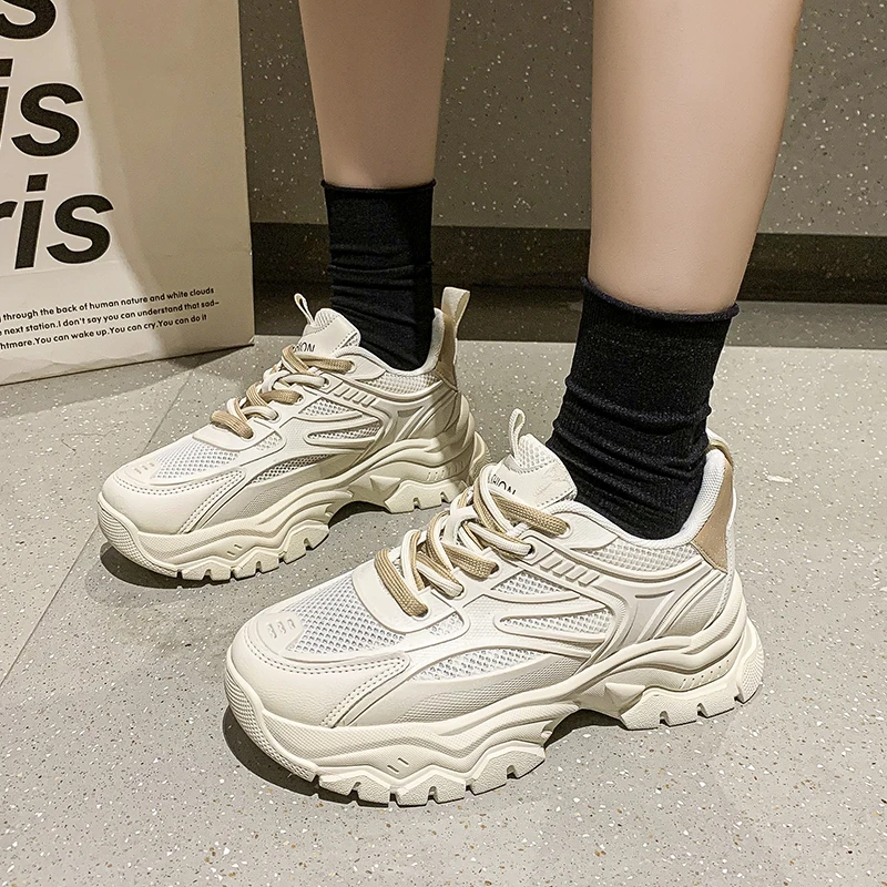 Women's Chunky Casual Sneakers Spring Female Platform Sneakers Comfortable Sports Running Shoes Luxury Leather Fashion 2022 New
Women's Chunky Casual Sneakers Spring Female Platform Sneakers Comfortable Sports Running Shoes Luxury Leather Fashion 2022 New