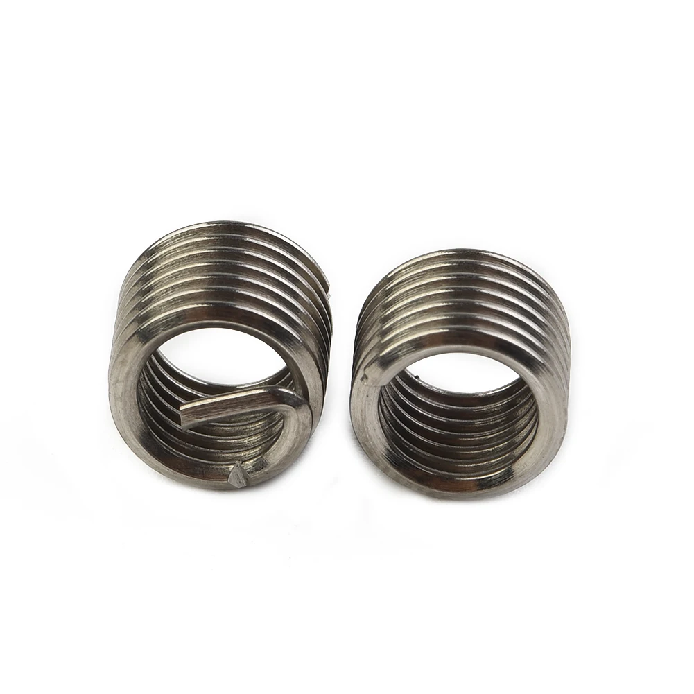 50Pcs/Pack Thread Insert Screw Tap 304 Stainless Steel M6 X 1.0 1.5D Insert Length Helicoil Wire Thread Insert Repair Tools
50Pcs/Pack Thread Insert Screw Tap 304 Stainless Steel M6 X 1.0 1.5D Insert Length Helicoil Wire Thread Insert Repair Tools