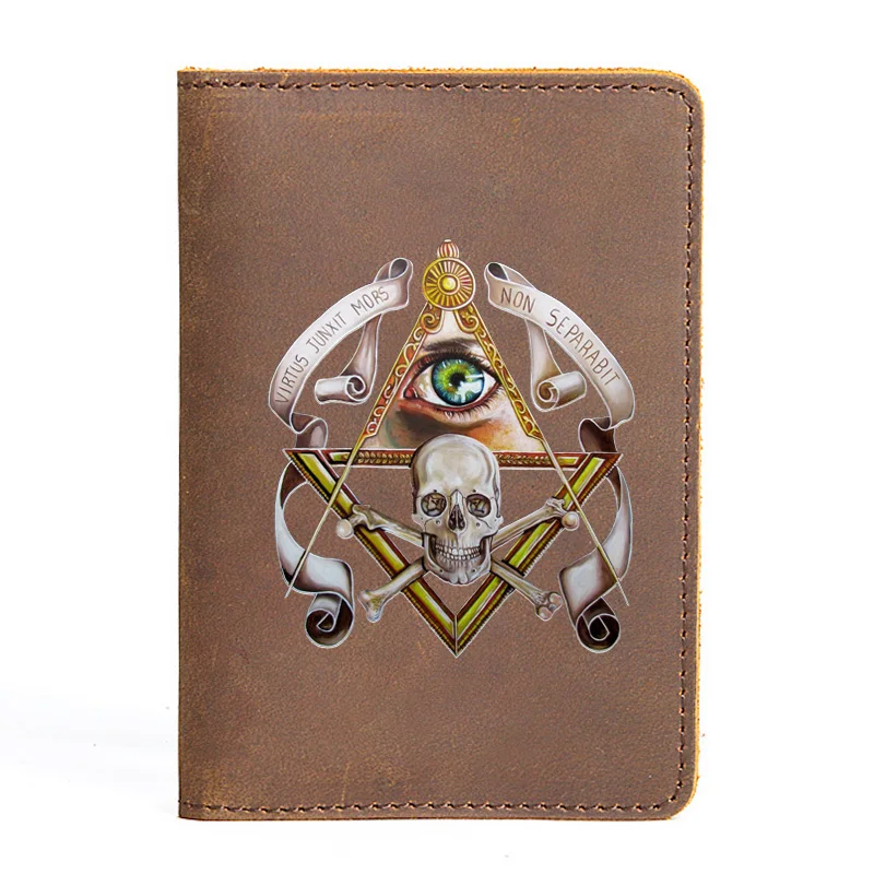 Genuine Leather Passport Cover Eye of God Masonic Skull Vintage Slim ID Card Holder Pocket Case Travel Wallet BX463
Genuine Leather Passport Cover Eye of God Masonic Skull Vintage Slim ID Card Holder Pocket Case Travel Wallet BX463