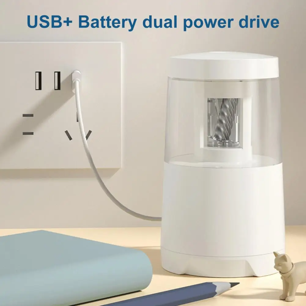 Practical Battery Powered Automatic Sharpener Heavy Duty Mechanical Automatic Pencil Sharpener Quick Sharpening
Practical Battery Powered Automatic Sharpener Heavy Duty Mechanical Automatic Pencil Sharpener Quick Sharpening