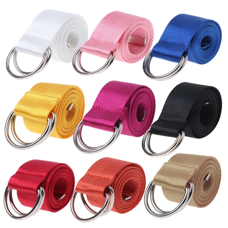 2023 New Double Ring Buckle Waist Belt Candy Color Canvas Solid Color For Men And Women 
2023 New Double Ring Buckle Waist Belt Candy Color Canvas Solid Color For Men And Women