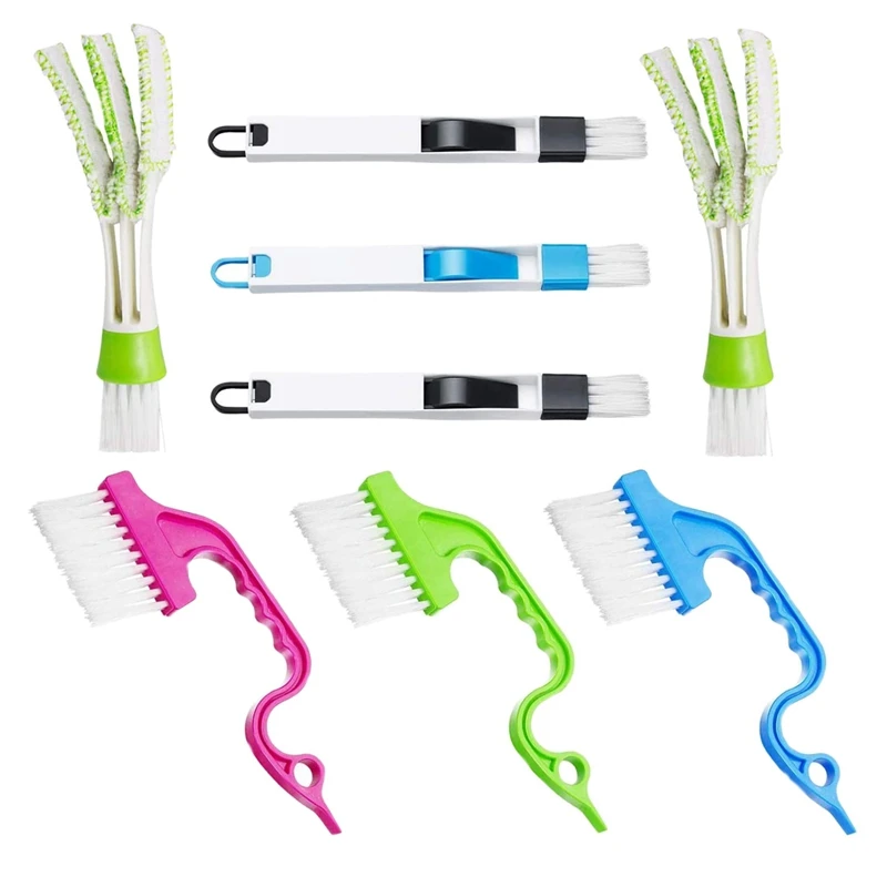 8Pcs Window Sliding Door Track Cleaning Tool Hand-Held Groove Space Cleaning Brush For Car Vent Keyboard Window Blinds
8Pcs Window Sliding Door Track Cleaning Tool Hand-Held Groove Space Cleaning Brush For Car Vent Keyboard Window Blinds