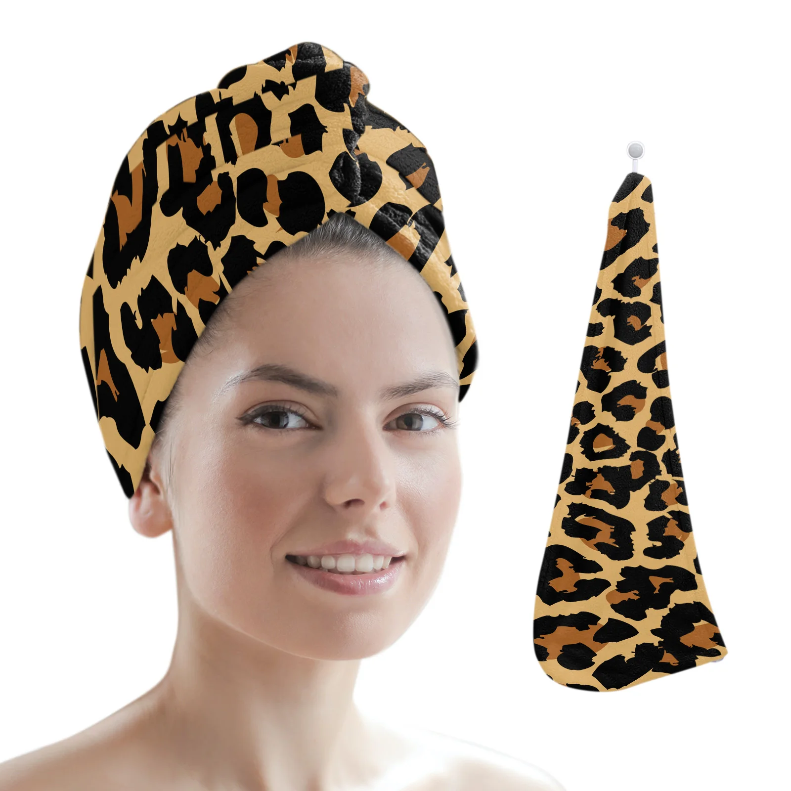 Sexy Leopard Fashion Women Hair Drying Towel Hat Shower Head Turban Quick Dry Hair Cap for Bathroom
Sexy Leopard Fashion Women Hair Drying Towel Hat Shower Head Turban Quick Dry Hair Cap for Bathroom