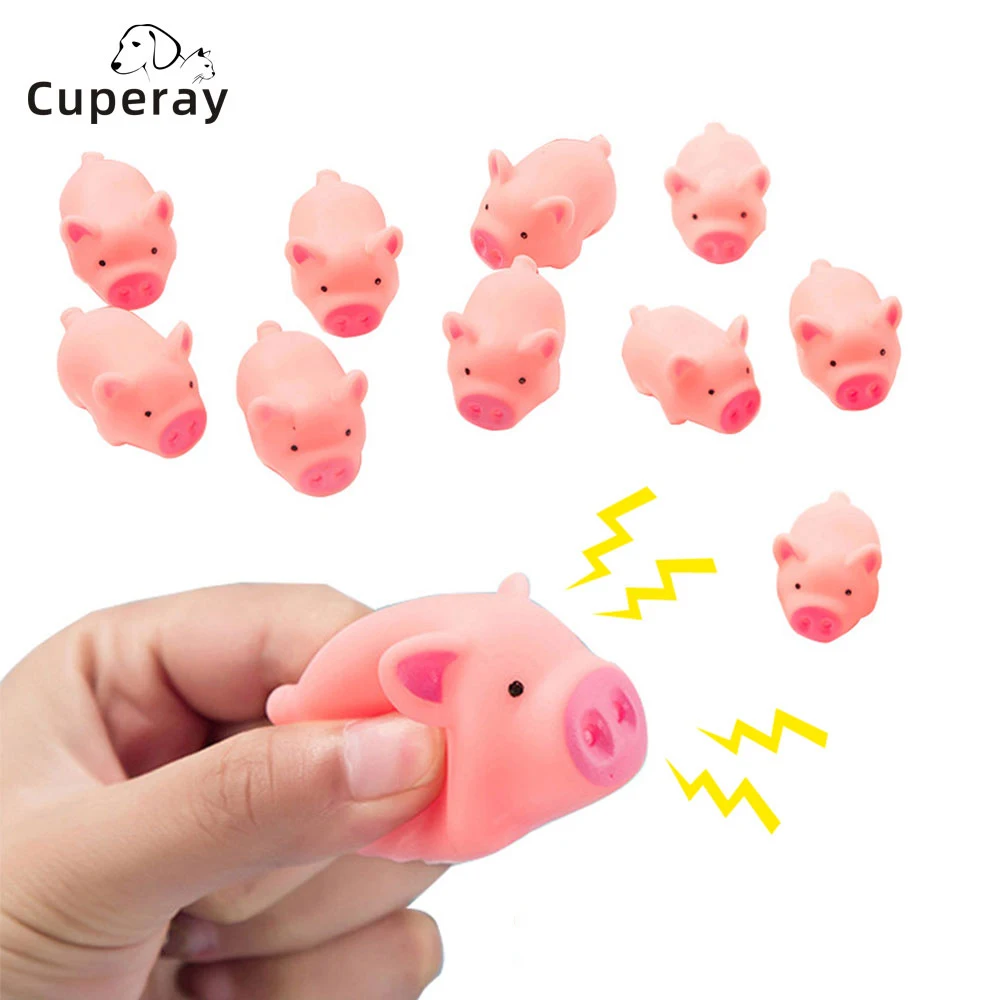 10pcs Cute Pet Toy Cute Pink Pig Squeeze Squeaky Chew Interactive Games Training Funny Toy Soft Rubber Mini Dog Toy Pet Supplies
10pcs Cute Pet Toy Cute Pink Pig Squeeze Squeaky Chew Interactive Games Training Funny Toy Soft Rubber Mini Dog Toy Pet Supplies