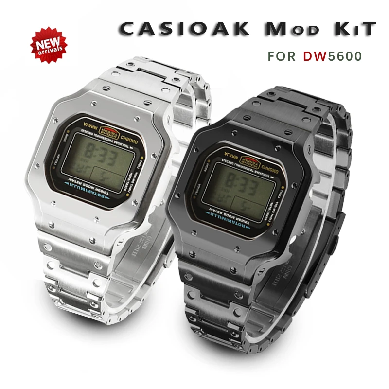 Набор для Casioak Mod для DW5600, металлическая рамка, корпус из нержавеющей стали, чехол для ремешка 5600, замена ремешков для Casio «сделай сам», модифи...
Набор для Casioak Mod для DW5600, металлическая рамка, корпус из нержавеющей стали, чехол для ремешка 5600, замена ремешков для Casio «сделай сам», модифи...