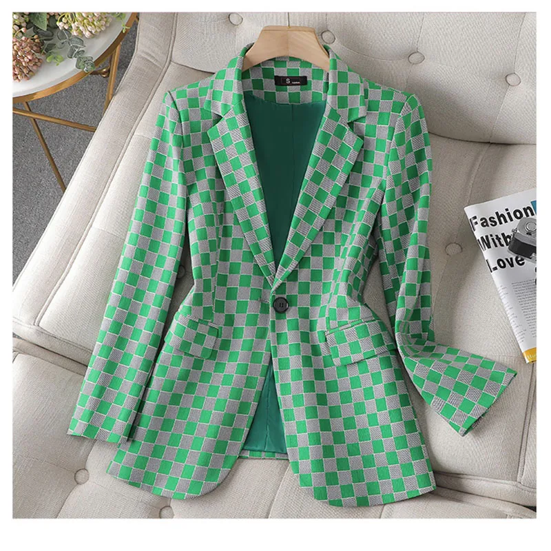Spring New Women's Blazer Korean Casual Loose Fashion Coat Top Single Button Simple Elegant Office Long Sleeve Blazer 2023
Spring New Women's Blazer Korean Casual Loose Fashion Coat Top Single Button Simple Elegant Office Long Sleeve Blazer 2023