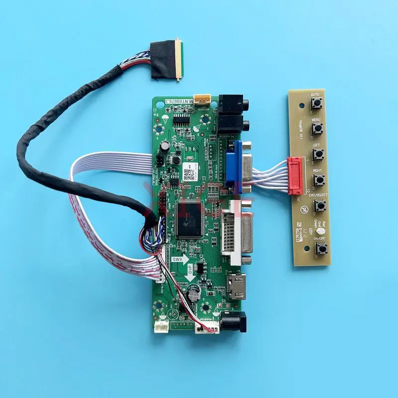 Плата драйвера контроллера для LTN101AT03 B101XTN01 LVDS, 40-контактный дисплей для ноутбука 10,1 дюйма, совместим с HDMI, комплект «сделай сам», VGA, DVI, аудио 1366*768
Плата драйвера контроллера для LTN101AT03 B101XTN01 LVDS, 40-контактный дисплей для ноутбука 10,1 дюйма, совместим с HDMI, комплект «сделай сам», VGA, DVI, аудио 1366*768