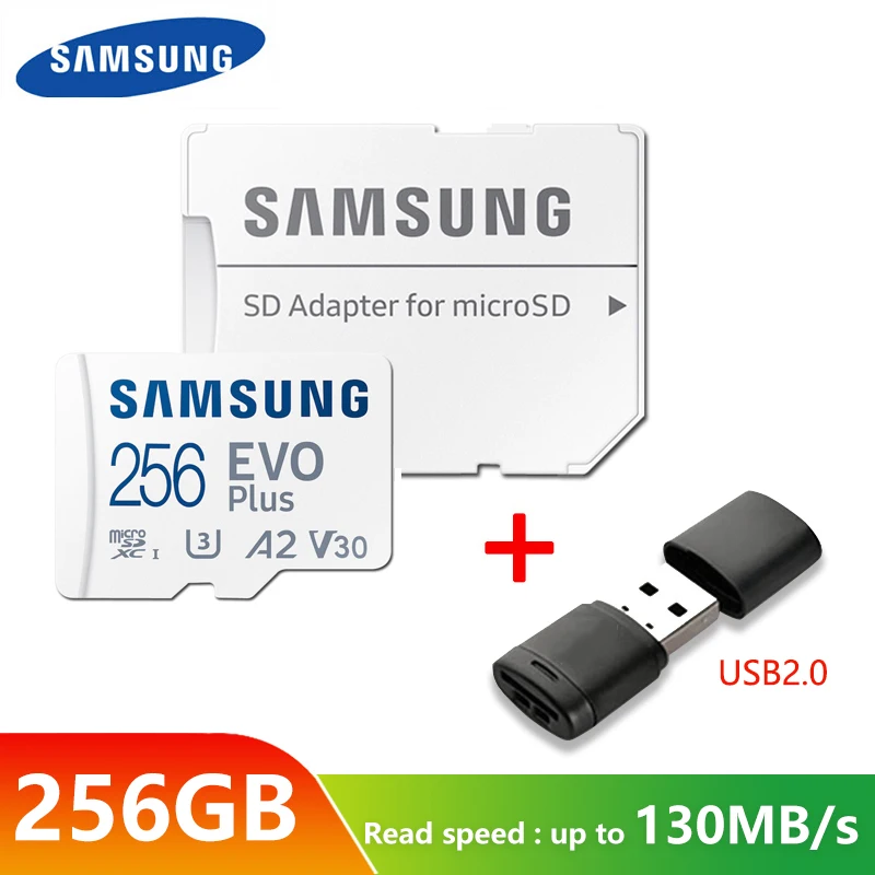 

SAMSUNG Memory Card Micro SD 256GB 32GB 64GB 128GB 512G SDHC SDXC Grade EVO+ Class 10 C10 UHS TF SD Cards Trans Flash Microsd
