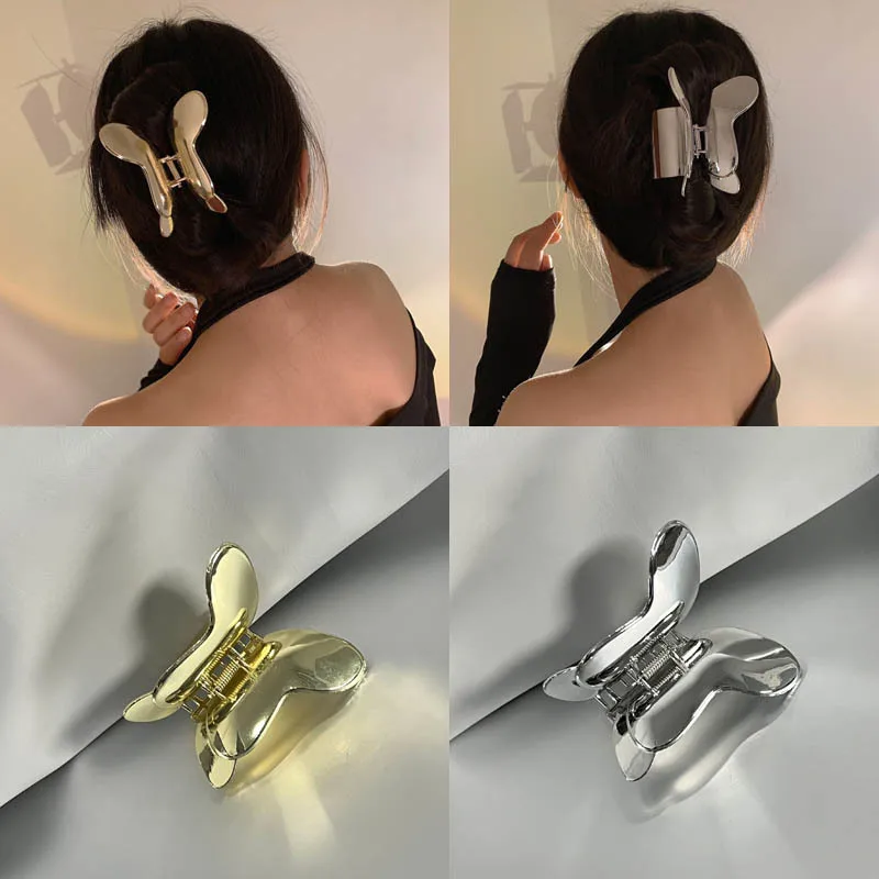 Модный металлический зажим для волос в виде бабочки для женщин 2022 для девочек, геометрический зажим для зажима на тыльной стороне, зажим для... 
Модный металлический зажим для волос в виде бабочки для женщин 2022 для девочек, геометрический зажим для зажима на тыльной стороне, зажим для...