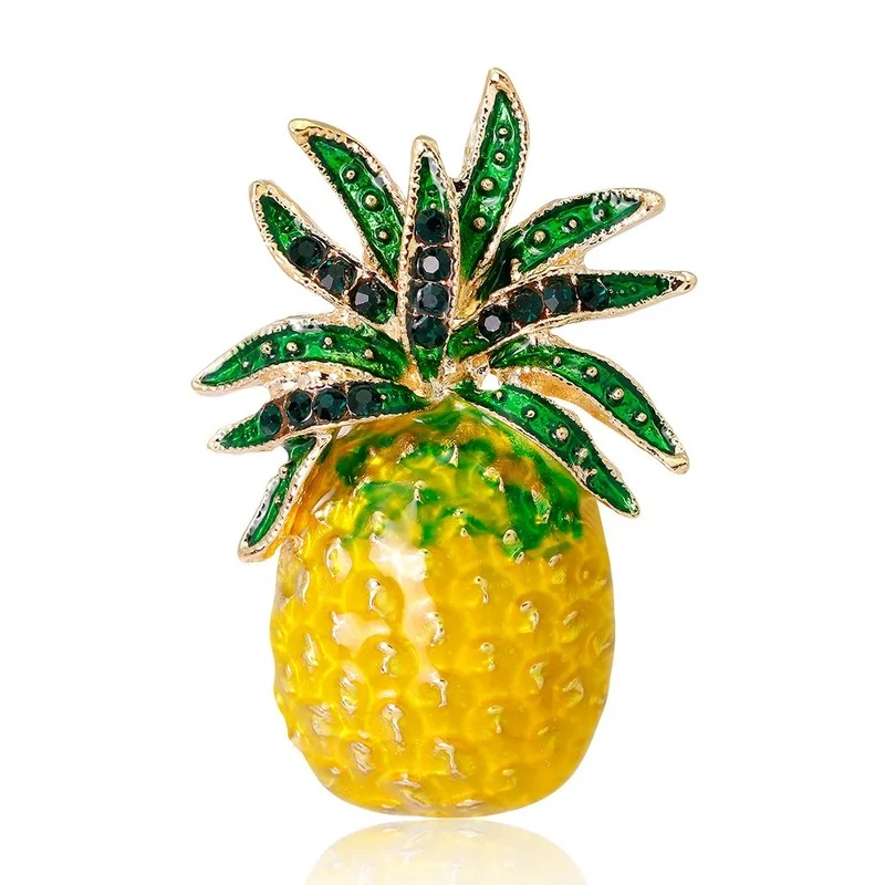 

Cute Pineapple Fruit Brooch Pin Women Corsage Children Birthday Gift Collar Lapel Badge Jewelry Clip Lady Jewelry Bag Men Gift