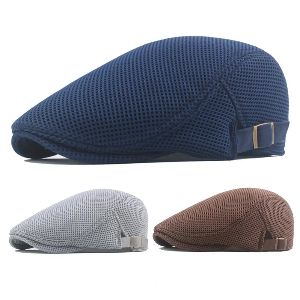 Polyester Stable Hollow Washable Men Beret Cap Practical Men Cap Attractive for Summer
Polyester Stable Hollow Washable Men Beret Cap Practical Men Cap Attractive for Summer