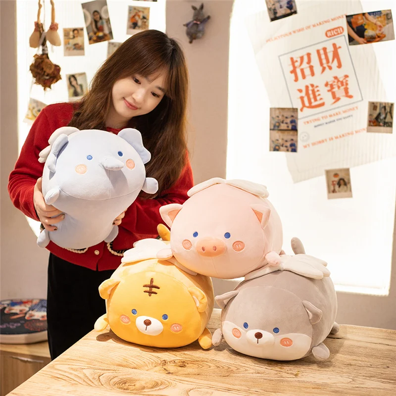 High Quality 35cm Super Soft Cartoon Animal Pillow Cushion Cute Husky Pig Elephant Tiger Stuffed Plush Toy Kids Birthdays Gifts
High Quality 35cm Super Soft Cartoon Animal Pillow Cushion Cute Husky Pig Elephant Tiger Stuffed Plush Toy Kids Birthdays Gifts