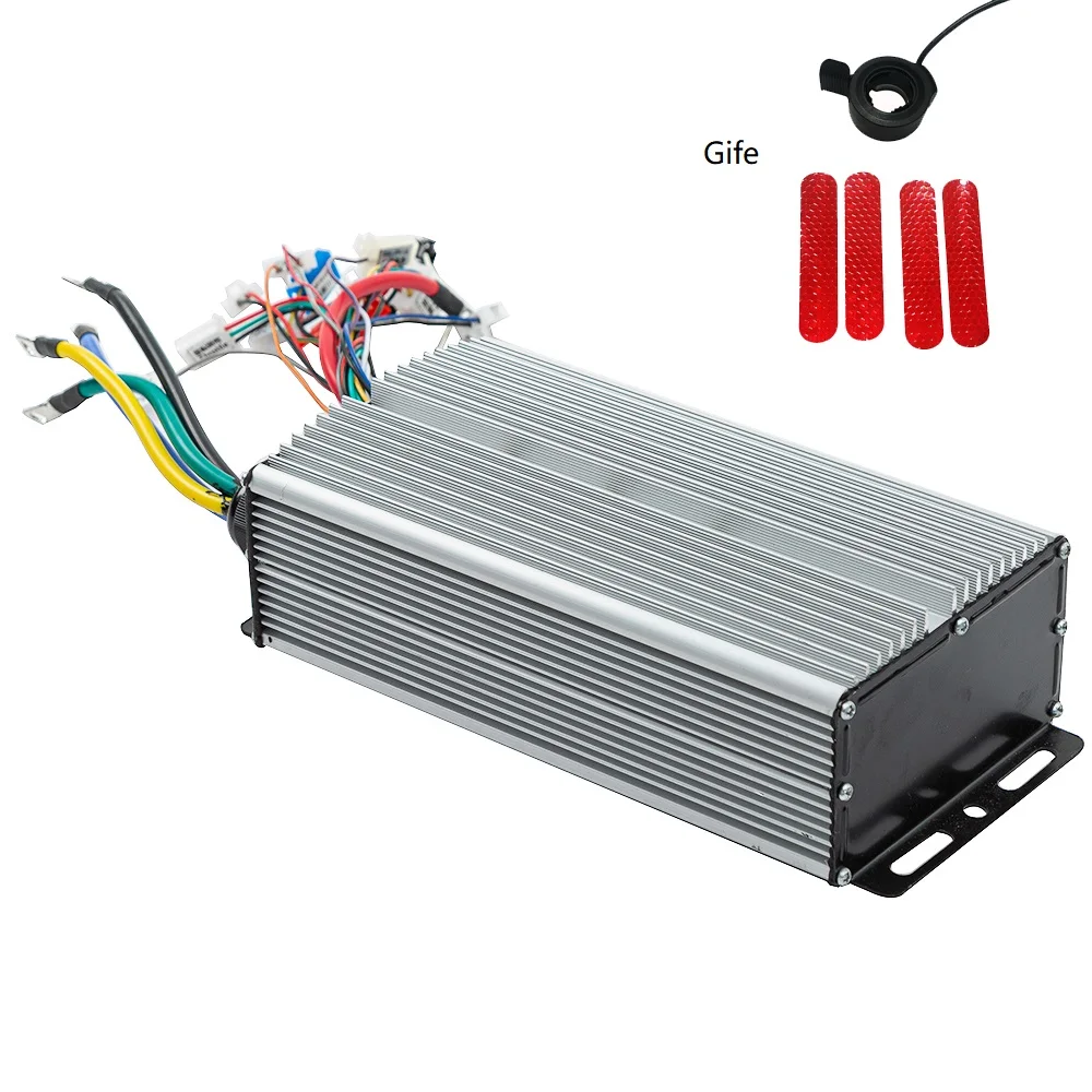Brushless Hub Motor Controller E-Bike 3000W 48V/60V/72V 80A 24mos Square Wave Controllers E-Scooter Bike Parts 225x118x68mm
Brushless Hub Motor Controller E-Bike 3000W 48V/60V/72V 80A 24mos Square Wave Controllers E-Scooter Bike Parts 225x118x68mm