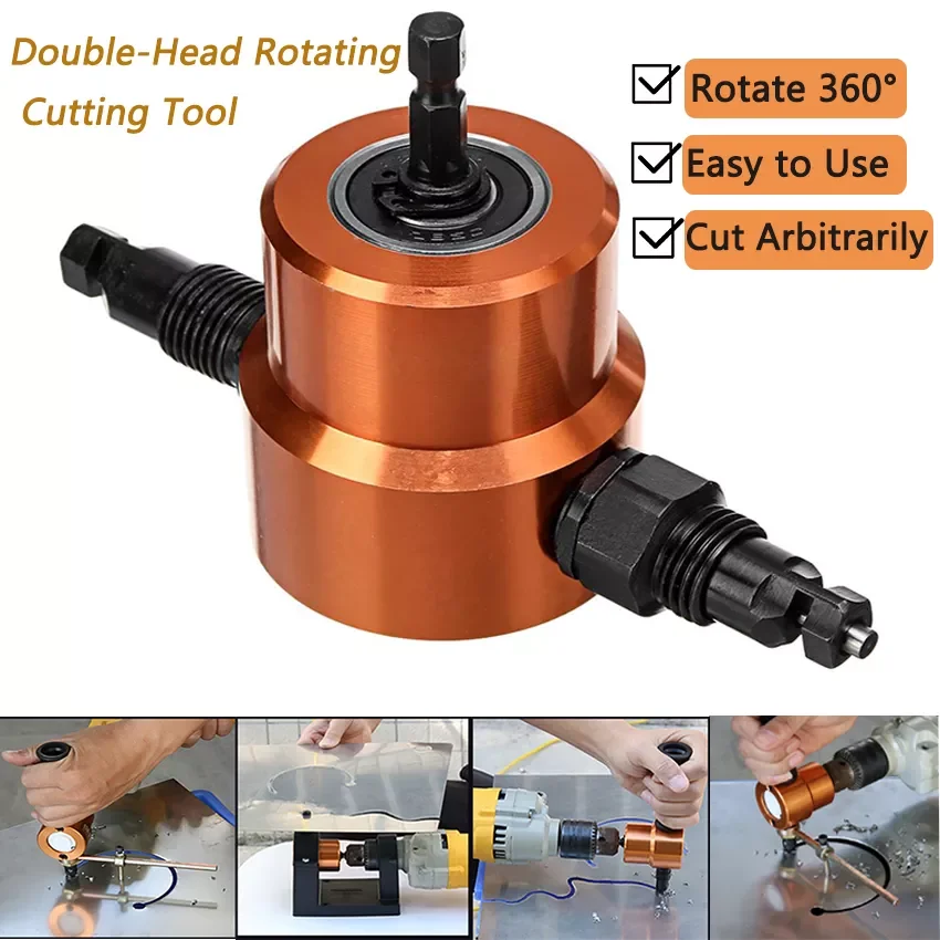 Double-Headed Sheet Metal Cutting Machine Saw Tool Electric Cutter Save Effort Nibbler Punching Shear For Iron Sheet W/Wrench
Double-Headed Sheet Metal Cutting Machine Saw Tool Electric Cutter Save Effort Nibbler Punching Shear For Iron Sheet W/Wrench