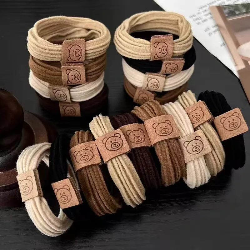 Sale Cute Korean Style Simple And Seamless Little Bear Head Rope Hair Loop Durable High Ponytail Hairrope Tied Hairband Leather
Sale Cute Korean Style Simple And Seamless Little Bear Head Rope Hair Loop Durable High Ponytail Hairrope Tied Hairband Leather