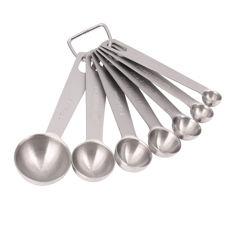 Stainless Steel Measuring Spoons Set Of 7 Stackable Measure Spoon For Dry And Liquid Ingredients Etched Marked Baking Cooking Sp
Stainless Steel Measuring Spoons Set Of 7 Stackable Measure Spoon For Dry And Liquid Ingredients Etched Marked Baking Cooking Sp