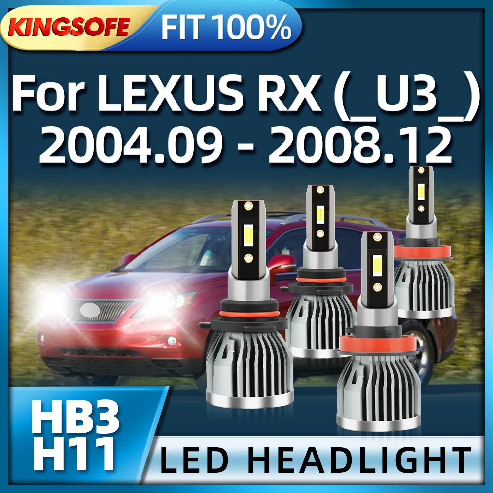 Roadsun 2pcs 26000Lm HB3 H11 Auto Led Headlight 6000K White Car Lights For LEXUS RX 2004 2005 2006 2007 2008
Roadsun 2pcs 26000Lm HB3 H11 Auto Led Headlight 6000K White Car Lights For LEXUS RX 2004 2005 2006 2007 2008