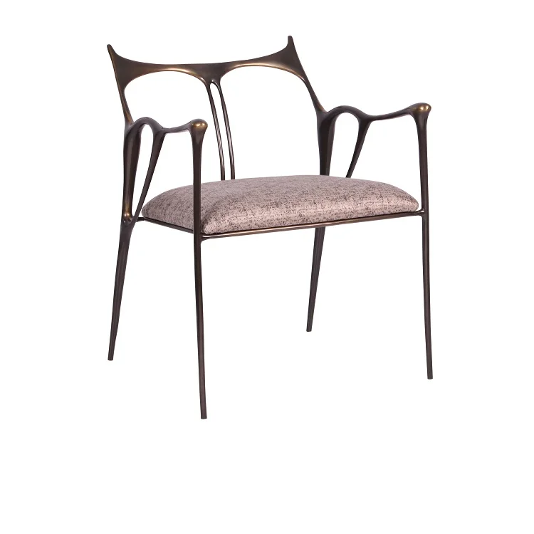 Modern Luxury Furniture Living Room Single Chair with Pure Copper Frame And Fabric Single Chair
Modern Luxury Furniture Living Room Single Chair with Pure Copper Frame And Fabric Single Chair