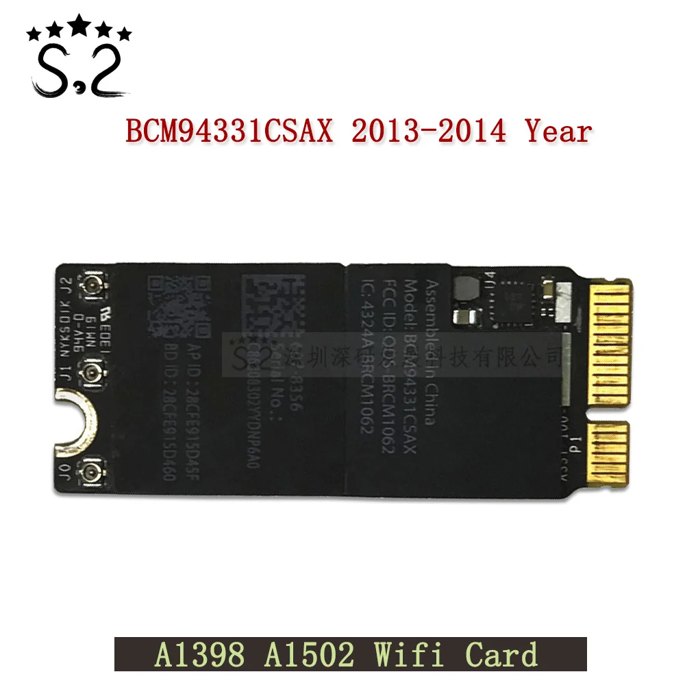 BCM94331CSAX 802.11ac аэропорта Bluetooth WiFi сетевая карта для Macbook Retina 13 "15" 2013 A1502 A1425 MD212 MC975
BCM94331CSAX 802.11ac аэропорта Bluetooth WiFi сетевая карта для Macbook Retina 13 "15" 2013 A1502 A1425 MD212 MC975