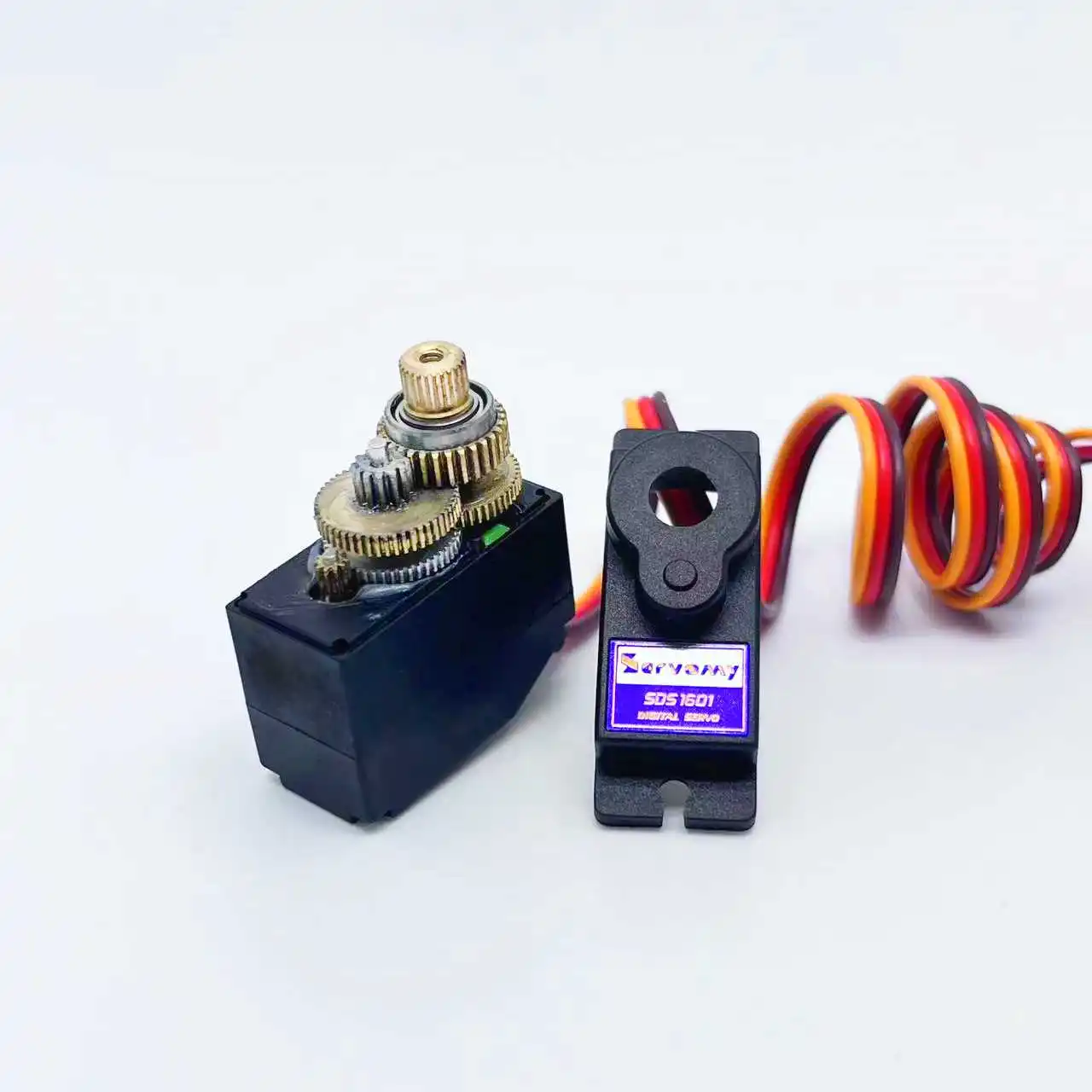 Servomy SDS1601 9g 12g Metal Gear Micro Mini Digital Servo High Speed Angle 180 for 450 Helicopter Fix-wing RC Auto Robot Arm
Servomy SDS1601 9g 12g Metal Gear Micro Mini Digital Servo High Speed Angle 180 for 450 Helicopter Fix-wing RC Auto Robot Arm