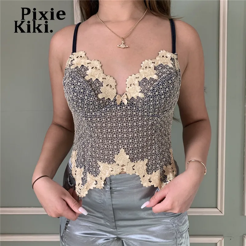 PixieKiki Vintage Y2k Tank Tops Irregular Floral Lace Trim V Neck Backless Camisole Trendy Crop Top Indie Clothes P84-CC11
PixieKiki Vintage Y2k Tank Tops Irregular Floral Lace Trim V Neck Backless Camisole Trendy Crop Top Indie Clothes P84-CC11