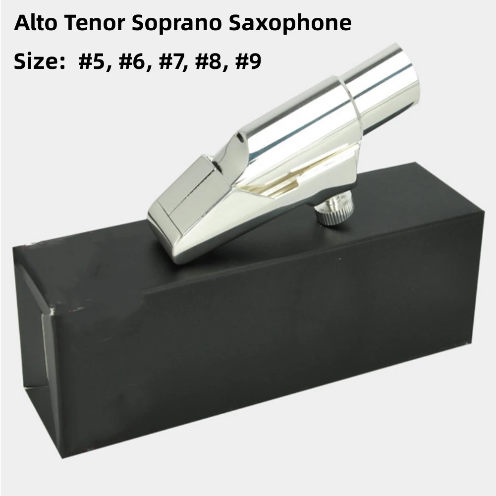 Metal Saxophone Mouthpiece With Ligature Cap For Tenor Soprano Alto Sax Silvery Professional Replacement Sax Accessories
Metal Saxophone Mouthpiece With Ligature Cap For Tenor Soprano Alto Sax Silvery Professional Replacement Sax Accessories