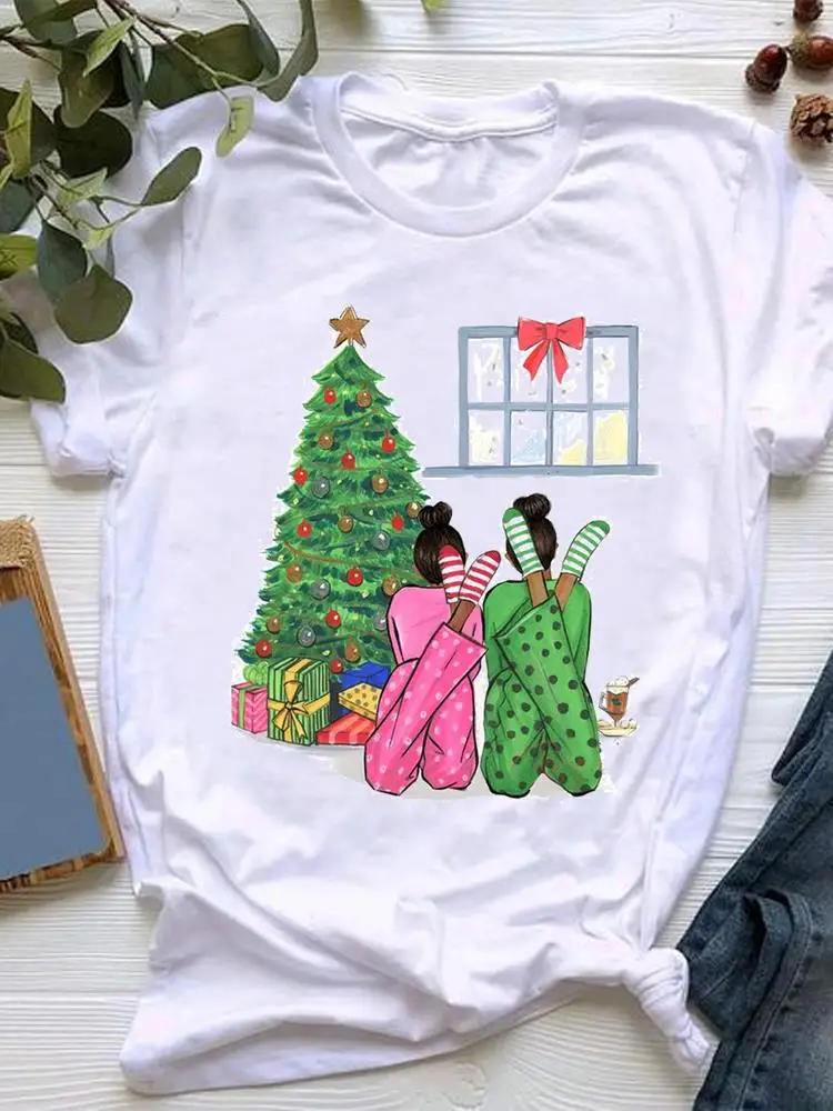 Sweet Cartoon Trend 90s Merry Christmas Women Clothing Tee Top Graphic T-shirt Holiday Clothes Fashion Basic Print T Shirt
Sweet Cartoon Trend 90s Merry Christmas Women Clothing Tee Top Graphic T-shirt Holiday Clothes Fashion Basic Print T Shirt