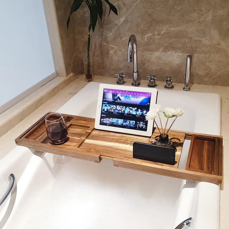 Adjustable Home Spa Wooden Bath Tray Bamboo Handmade Bathtub Caddy Organizer Rack Bathroom Accessories Bathtub Rack Stand Holder
Adjustable Home Spa Wooden Bath Tray Bamboo Handmade Bathtub Caddy Organizer Rack Bathroom Accessories Bathtub Rack Stand Holder