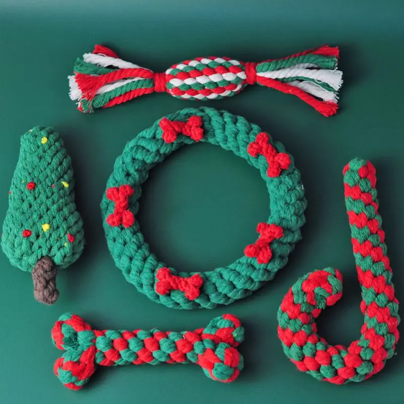 Pet Dog Toys for Large Small Dogs Christmas Interactive Cotton Rope Dog Toys Ball for Dogs Accessories Toothbrush Chew Puppy Toy
Pet Dog Toys for Large Small Dogs Christmas Interactive Cotton Rope Dog Toys Ball for Dogs Accessories Toothbrush Chew Puppy Toy