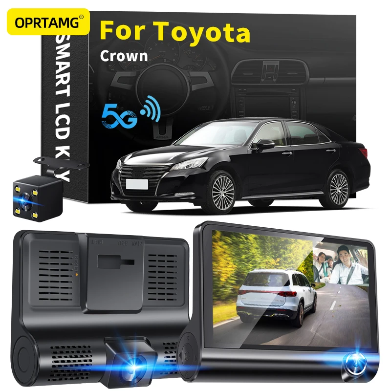OPRTAMG Dash Cam 540C6 Car DVR 3 Cameras Lens 4.0 Inch 1080P dashcam For Toyota Crown 1994 1995 1996-2018 2019 2020 2021 2022 
OPRTAMG Dash Cam 540C6 Car DVR 3 Cameras Lens 4.0 Inch 1080P dashcam For Toyota Crown 1994 1995 1996-2018 2019 2020 2021 2022