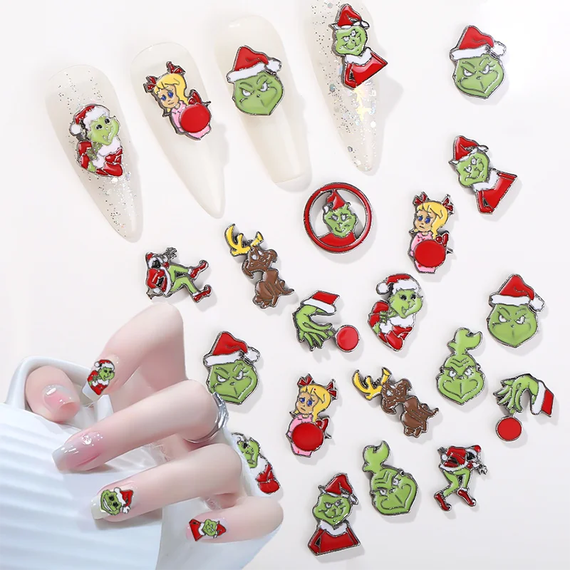 Christmas Green Monster Puppy Elk Hat Nail Charm 2024 New Product Weird Cute Fun Style Alloy Nail Accessories
Christmas Green Monster Puppy Elk Hat Nail Charm 2024 New Product Weird Cute Fun Style Alloy Nail Accessories