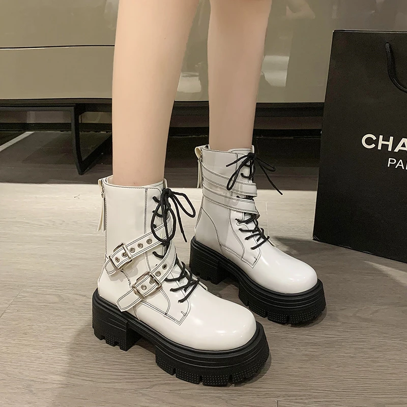 Женская обувь 2023, модные женские ботинки с ремешком и пряжкой, Лидер продаж, повседневные ботинки с перекрестной шнуровкой, женские новые ботильоны на платформе, женская обувь
Женская обувь 2023, модные женские ботинки с ремешком и пряжкой, Лидер продаж, повседневные ботинки с перекрестной шнуровкой, женские новые ботильоны на платформе, женская обувь