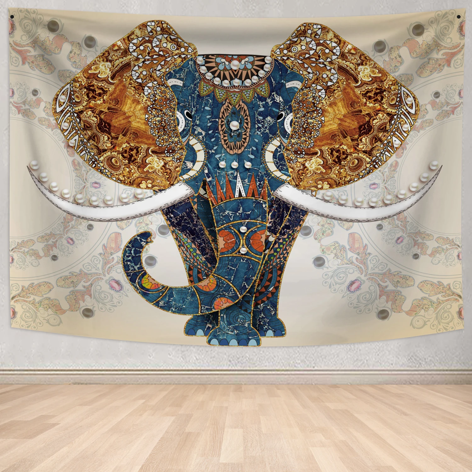 Indian Pearls Elephant Tapestry Bohemian Hippie Wall Hanging Carpets Mandala Psychedelic Blankets Home Dorm Decor Bed Sheet
Indian Pearls Elephant Tapestry Bohemian Hippie Wall Hanging Carpets Mandala Psychedelic Blankets Home Dorm Decor Bed Sheet