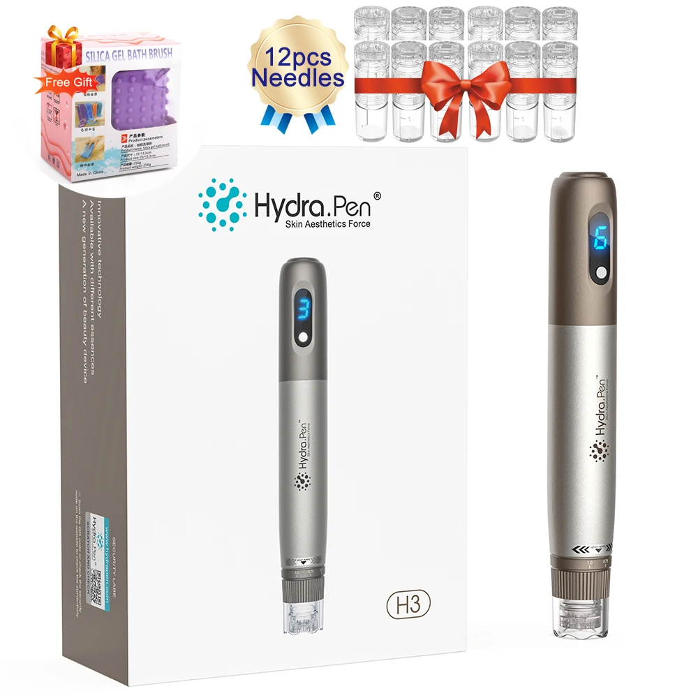 Micro Needle Derma Pen Home Use Hydra Pen H3 Wireless Add 12 Needle Gifts Volume 3ml Cartridge Hyaluronic Pen with Free Gift
Micro Needle Derma Pen Home Use Hydra Pen H3 Wireless Add 12 Needle Gifts Volume 3ml Cartridge Hyaluronic Pen with Free Gift
