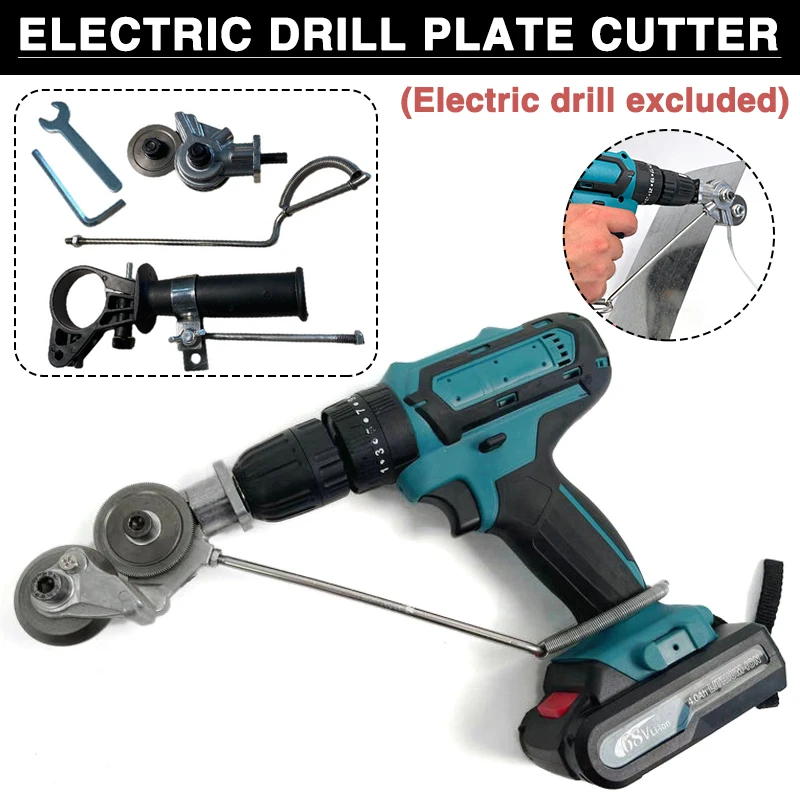 Electric Drill Metal Plate Cutter Double Head Sheet Metal Cutter Free Cutting Tool Sheet Metal Cut Plate Saw For Power Drill
Electric Drill Metal Plate Cutter Double Head Sheet Metal Cutter Free Cutting Tool Sheet Metal Cut Plate Saw For Power Drill