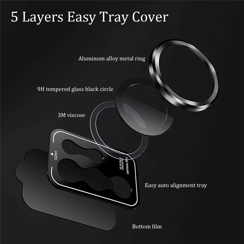 Factory Direct Selling S22 Ultra Camera Lens Protector Aluminum Alloy Metal Tempered Glass Camera Film For Galaxy S22ultra 5G Ac
Factory Direct Selling S22 Ultra Camera Lens Protector Aluminum Alloy Metal Tempered Glass Camera Film For Galaxy S22ultra 5G Ac