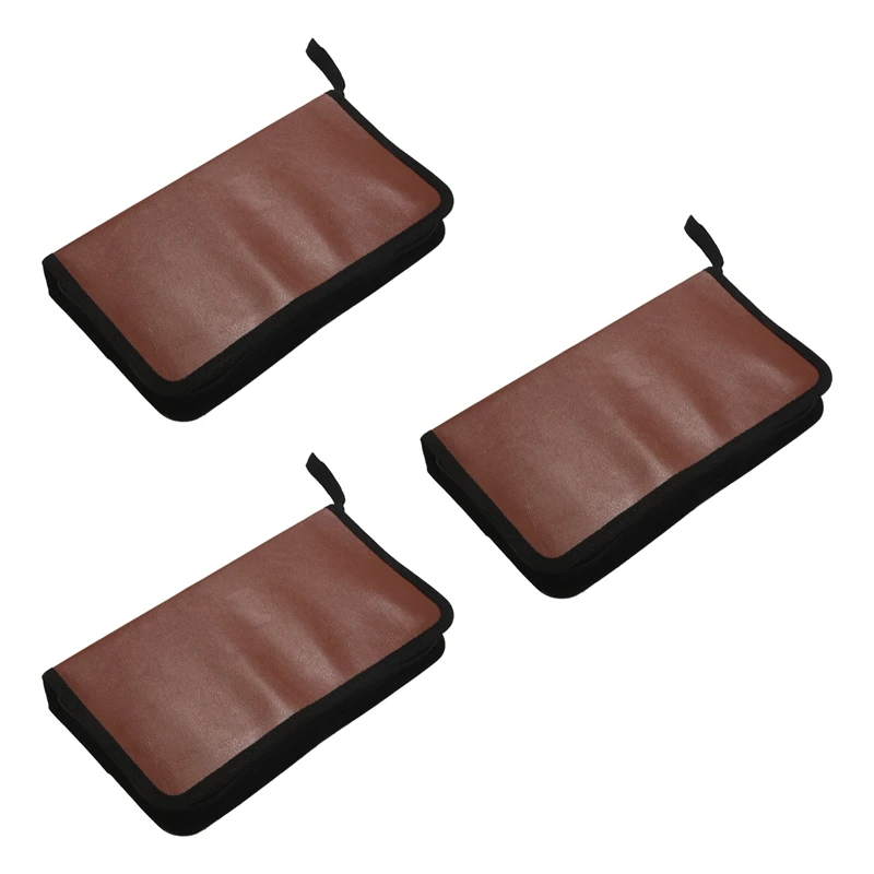 3X 80-Discs Portable Leather Storage Bag Zippered Storage Case For CD DVD Hard Disk Album - Brown
3X 80-Discs Portable Leather Storage Bag Zippered Storage Case For CD DVD Hard Disk Album - Brown