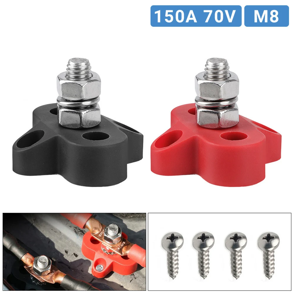 M8 Red Black Junction Block Power Post Insulated Terminal Studs 8mm Marine Boat Yachts Car Truck RV Terminal Block Accessories
M8 Red Black Junction Block Power Post Insulated Terminal Studs 8mm Marine Boat Yachts Car Truck RV Terminal Block Accessories