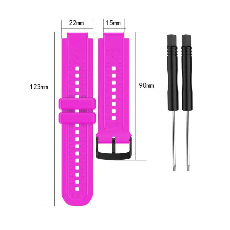 

Watch Band Replacement Multicolor Bracelet Strap With Tool Smart Accessories Wristwatch For Garmin Forerunner 25 Large Size