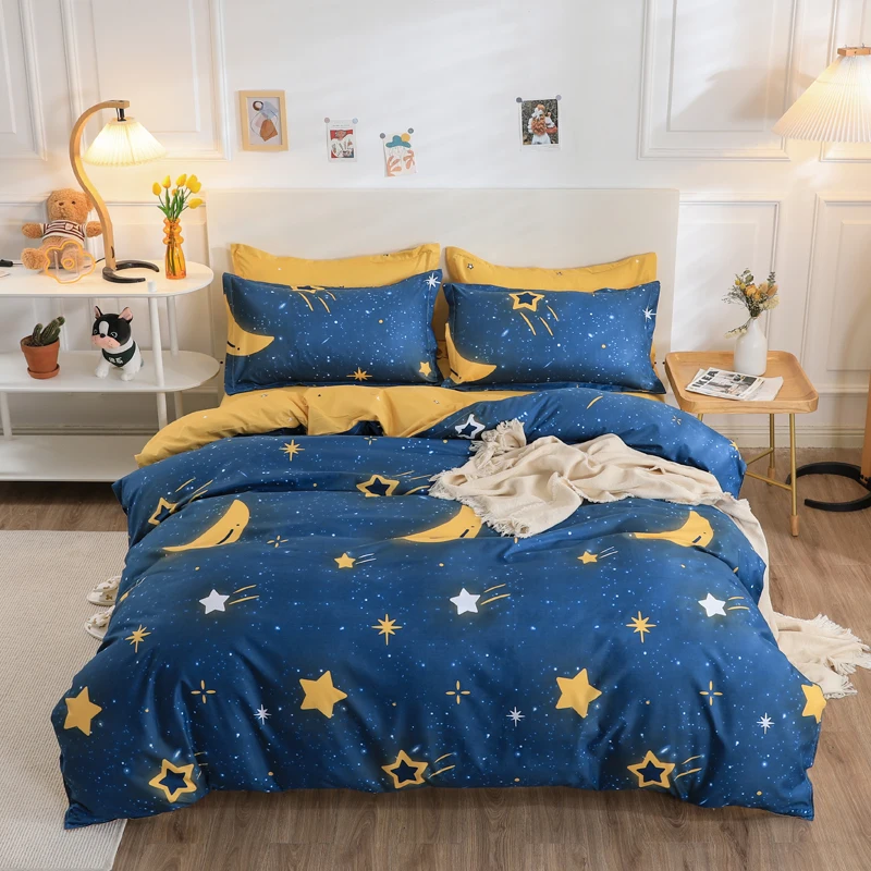 Comfortable Bedding Sets King Bed Duvet Cover+ Flat Sheet+Pillowcase Single Full Size Comforter Sets Bedroom Bed Sheets Luxury
Comfortable Bedding Sets King Bed Duvet Cover+ Flat Sheet+Pillowcase Single Full Size Comforter Sets Bedroom Bed Sheets Luxury