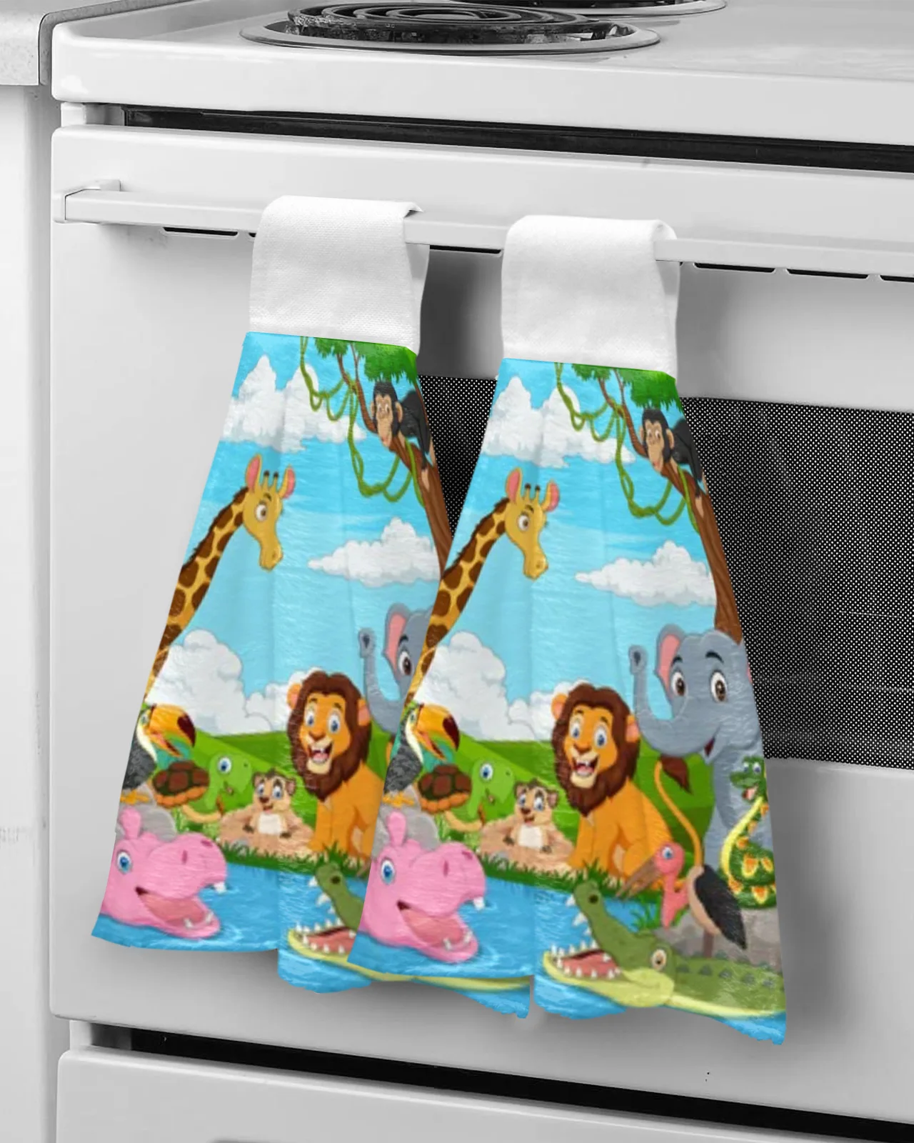African Landscape With Wild Animal Hand Towels For Bathroom Absorbent Microfiber Kitchen Towel Tableware Cleaning Towel
African Landscape With Wild Animal Hand Towels For Bathroom Absorbent Microfiber Kitchen Towel Tableware Cleaning Towel